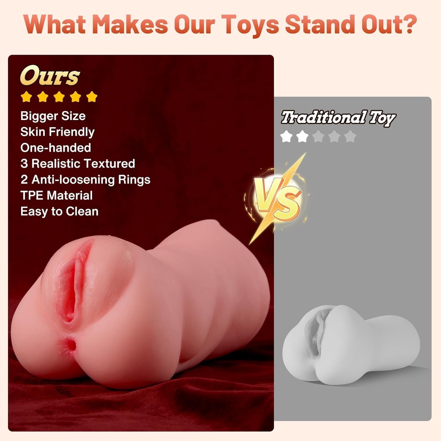TriplePlay 3-in-1 Male Masturbator Pussy Sleeve