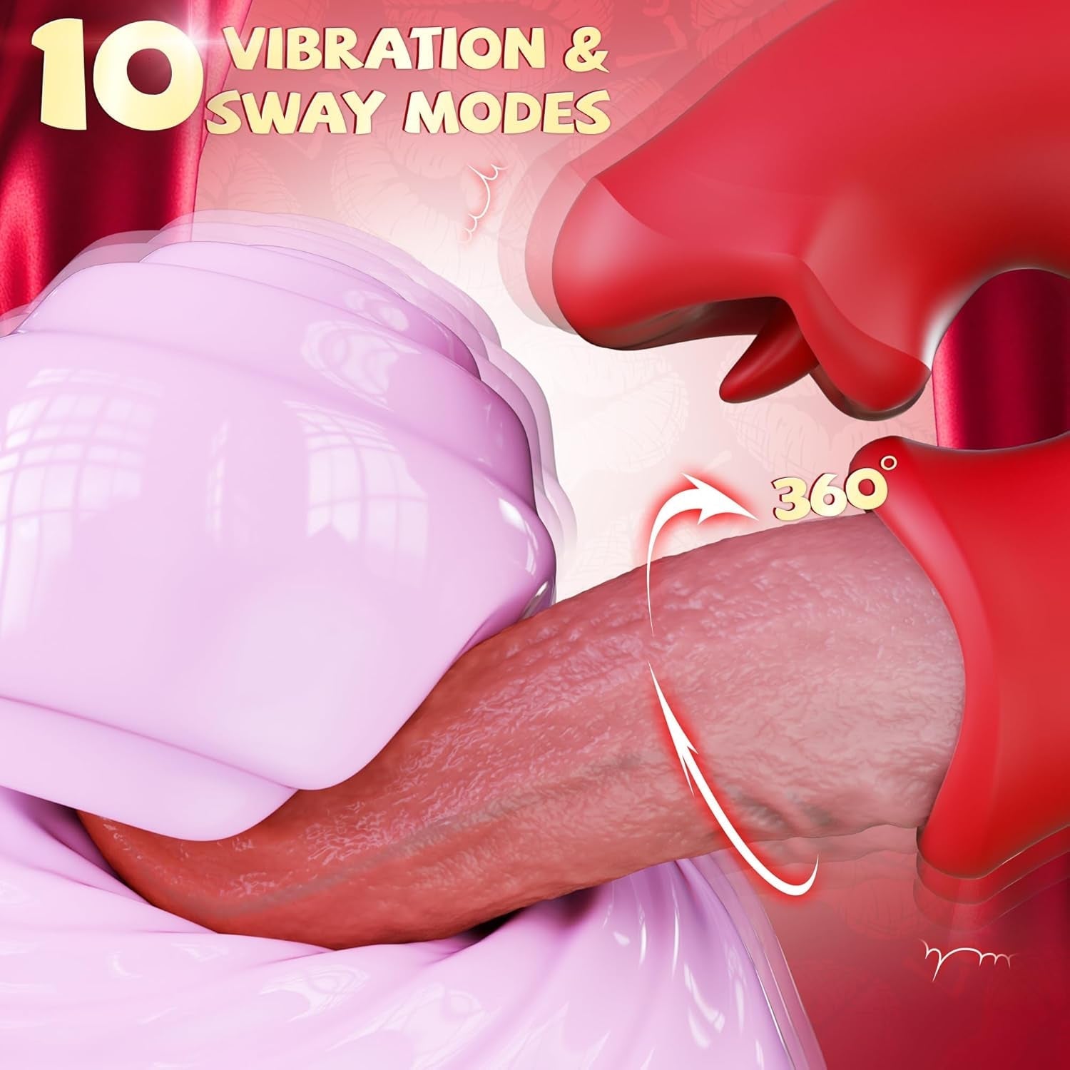 TripleTeaseV 3-in-1 Rose Tongue Vibrator