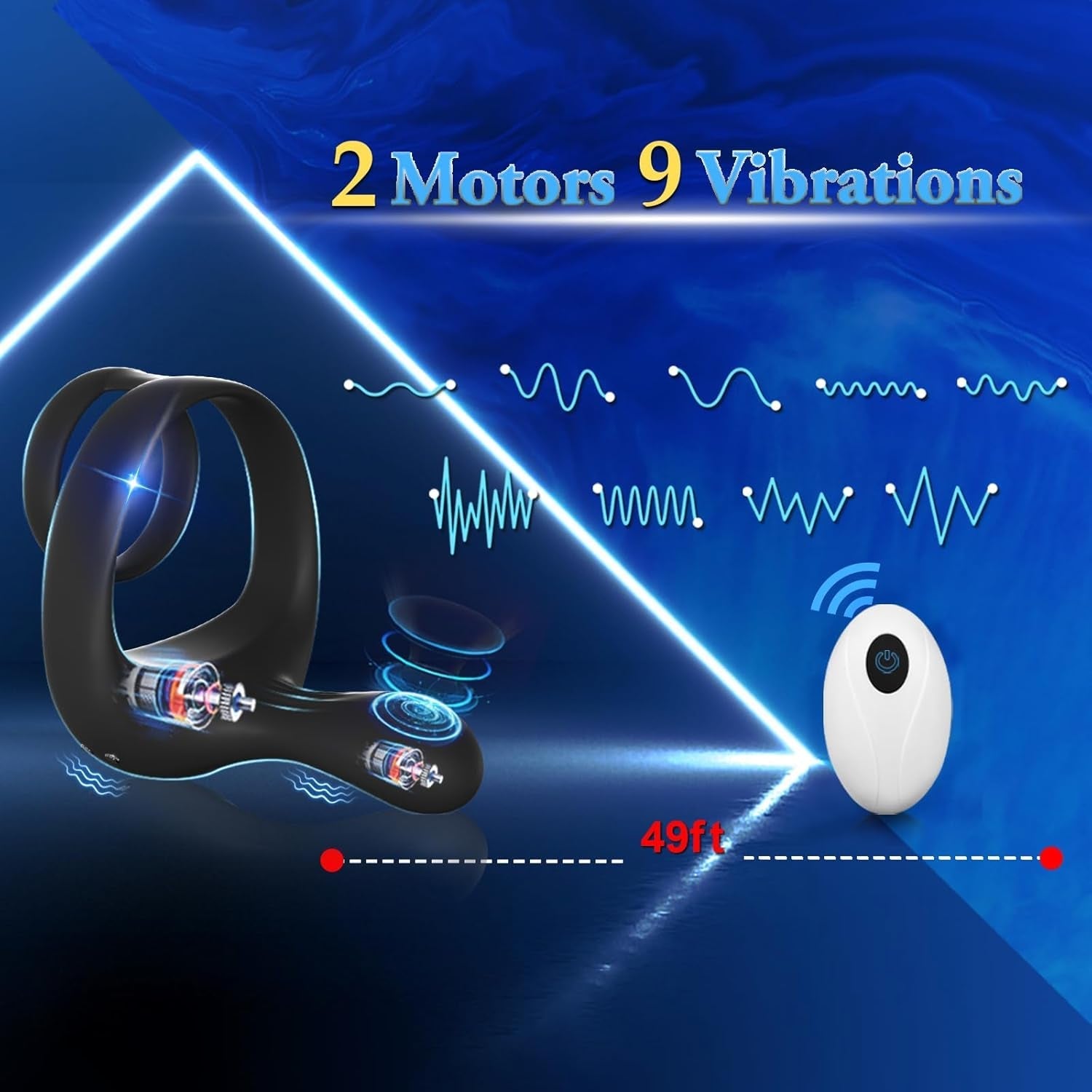 TriPulse Remote Control Penis Ring