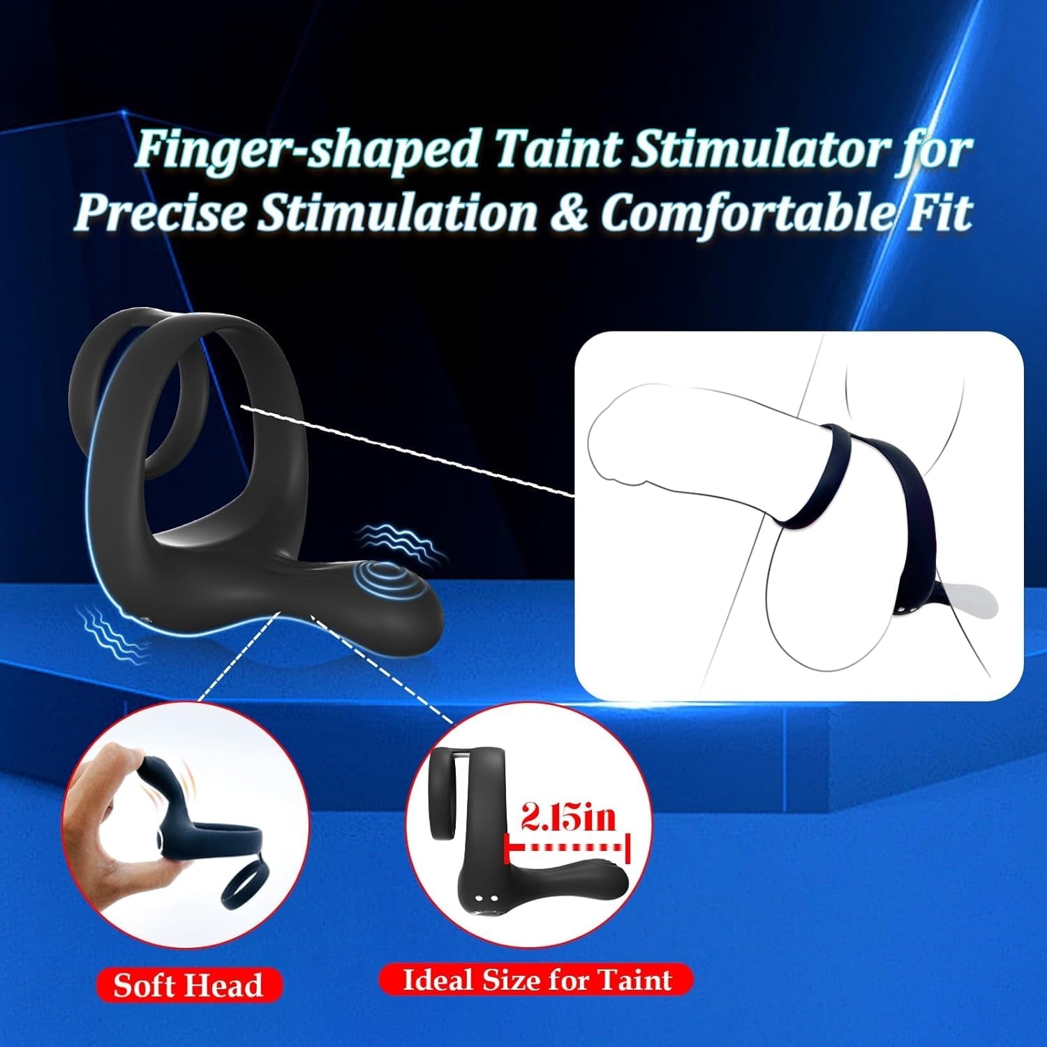 TriPulse Remote Control Penis Ring