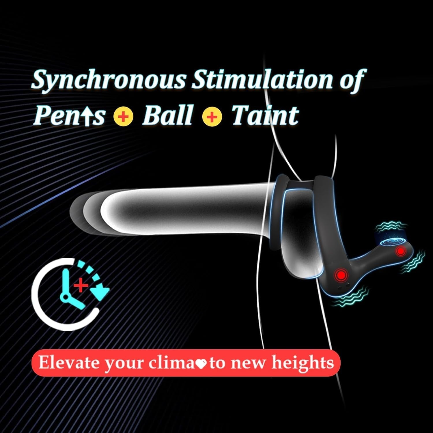 TriPulse Remote Control Penis Ring
