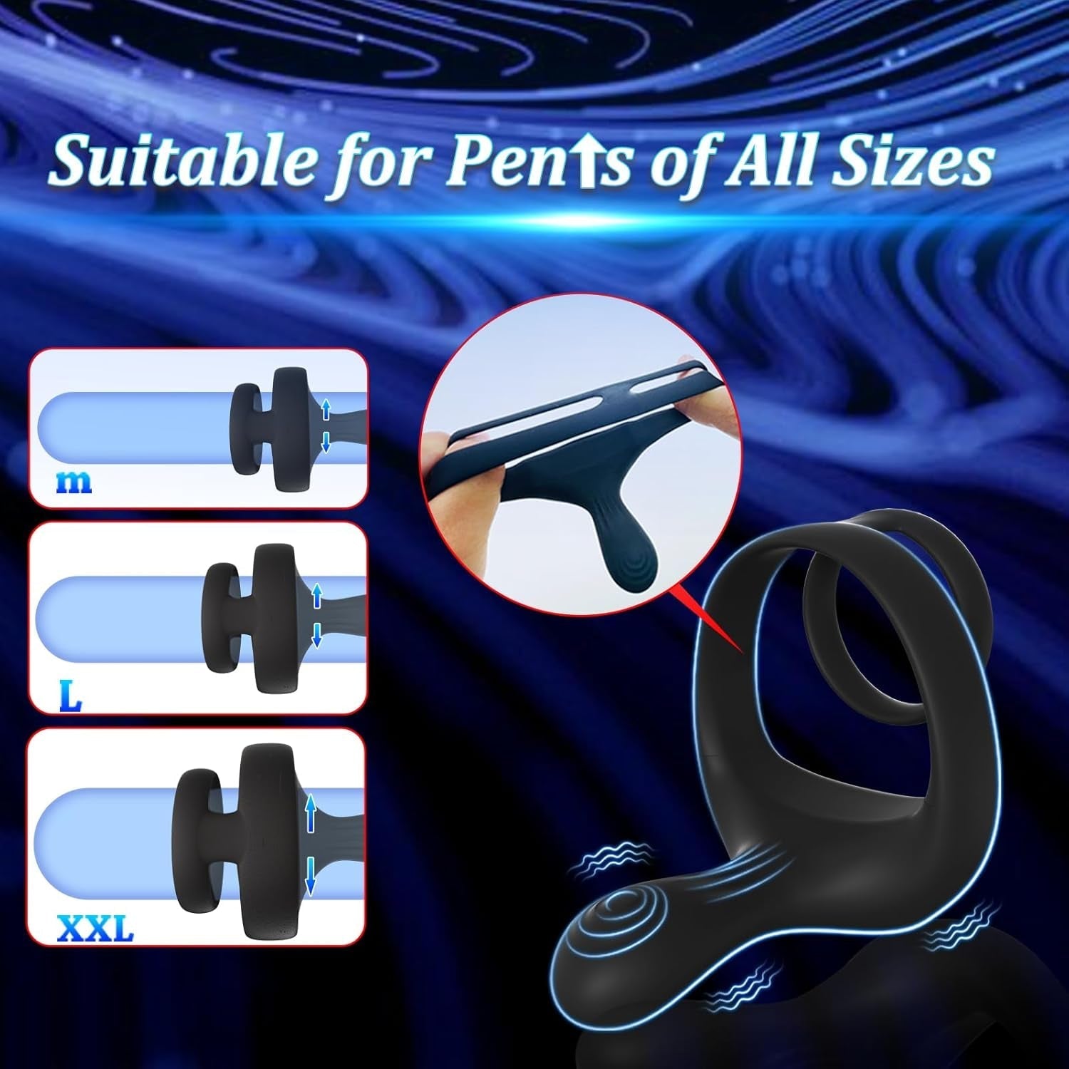 TriPulse Remote Control Penis Ring