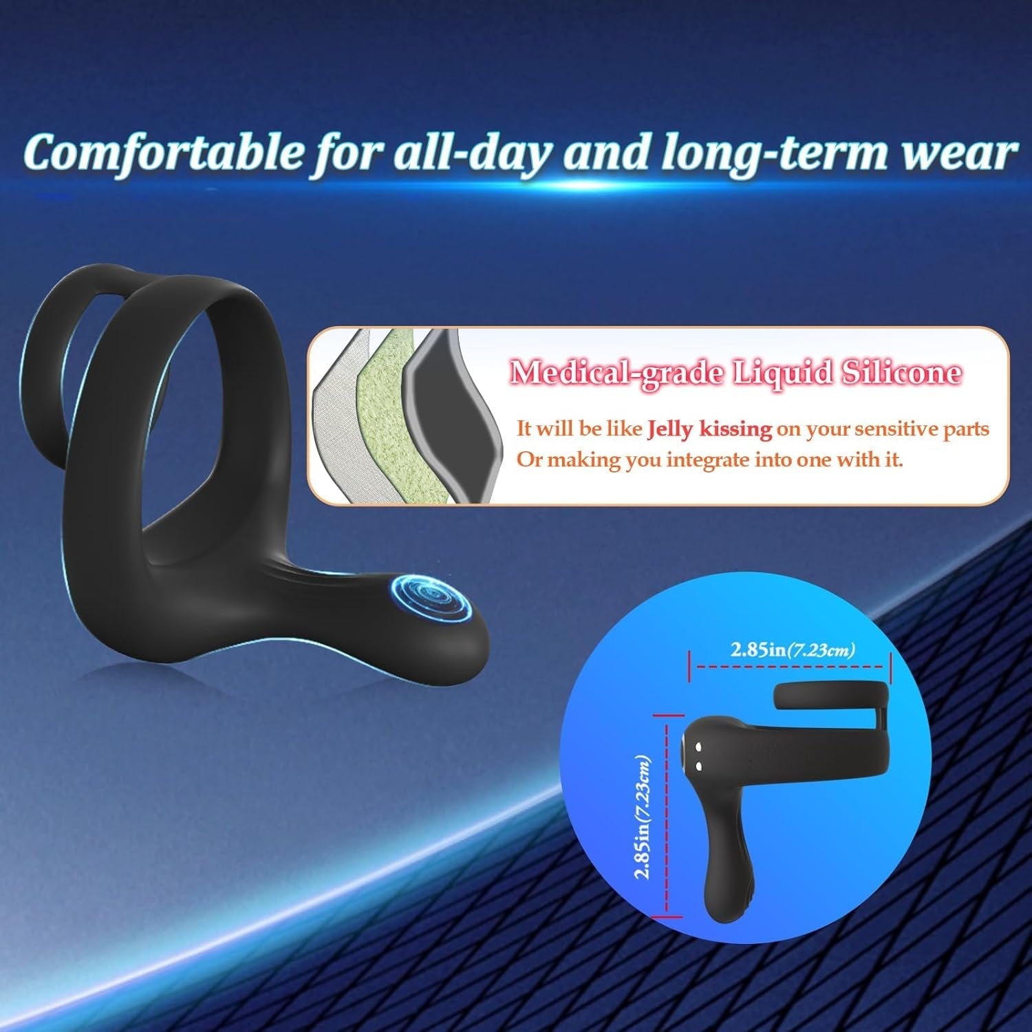 TriPulse Remote Control Penis Ring