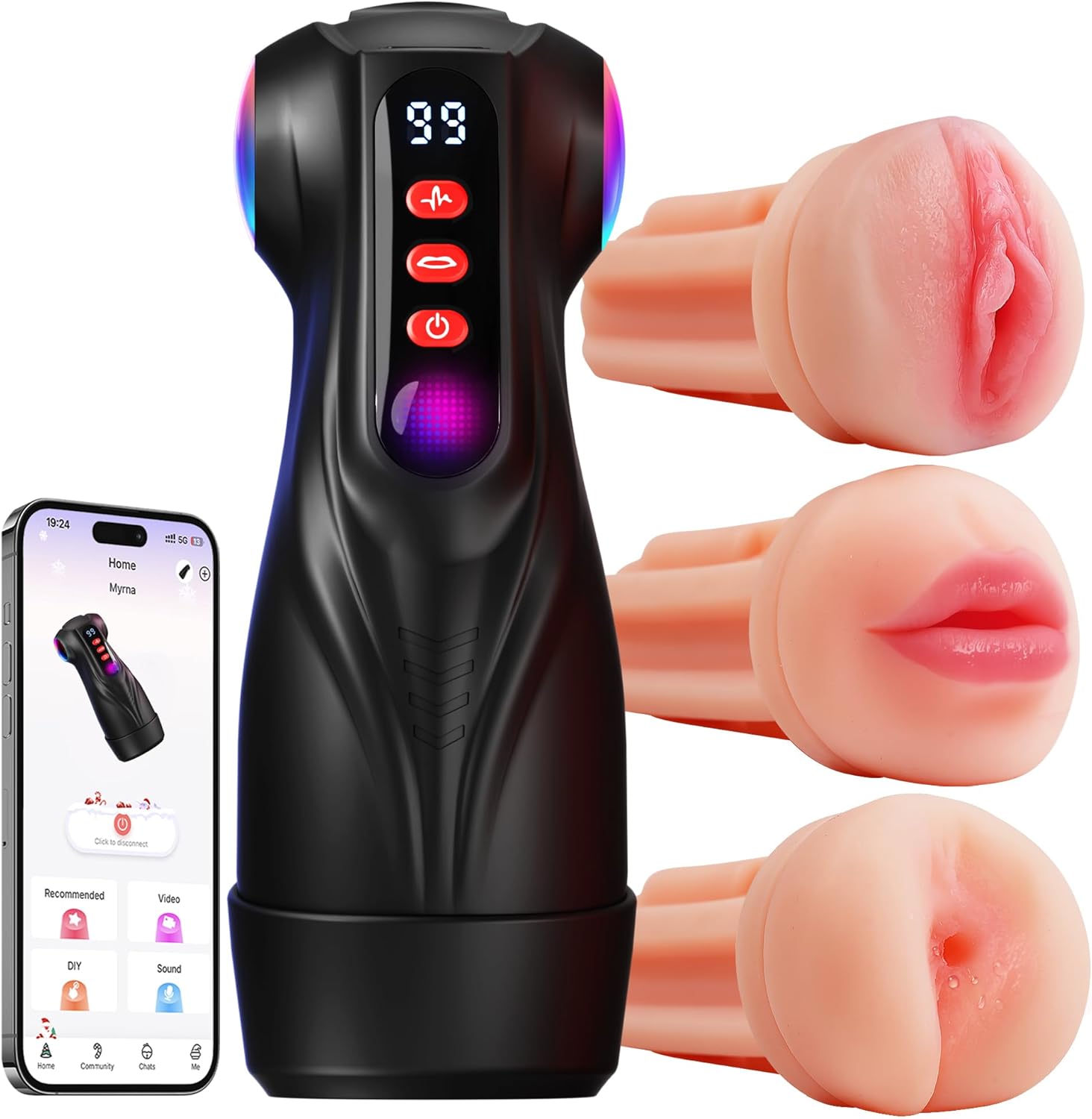 TriPulse Smart Pleasure Pocket Pussy Masturbator