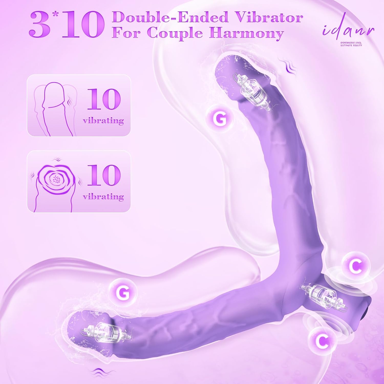 TriTease Double Dildo Vibrator