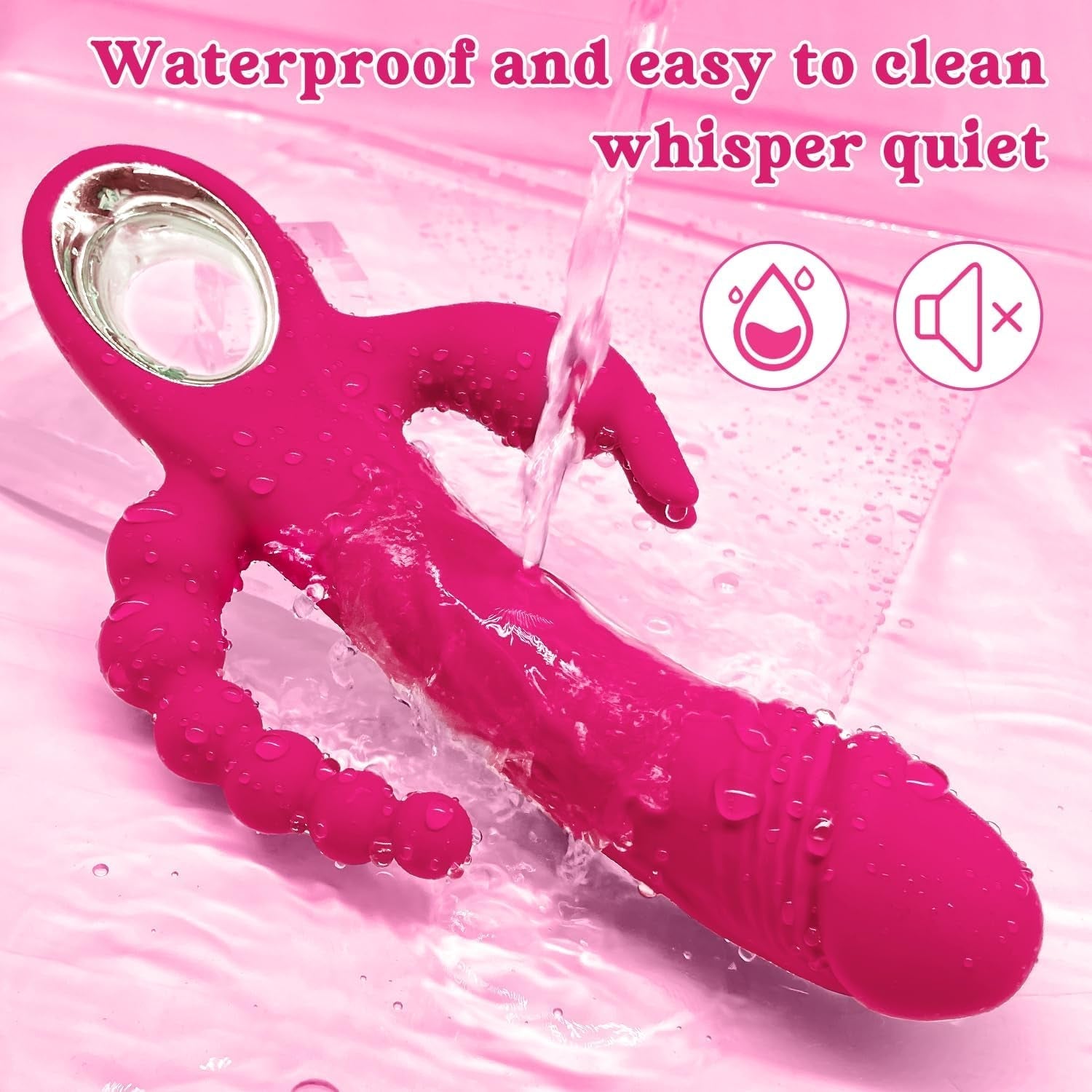 TriVibe 3-Zone Thrusting Rabbit Vibrator