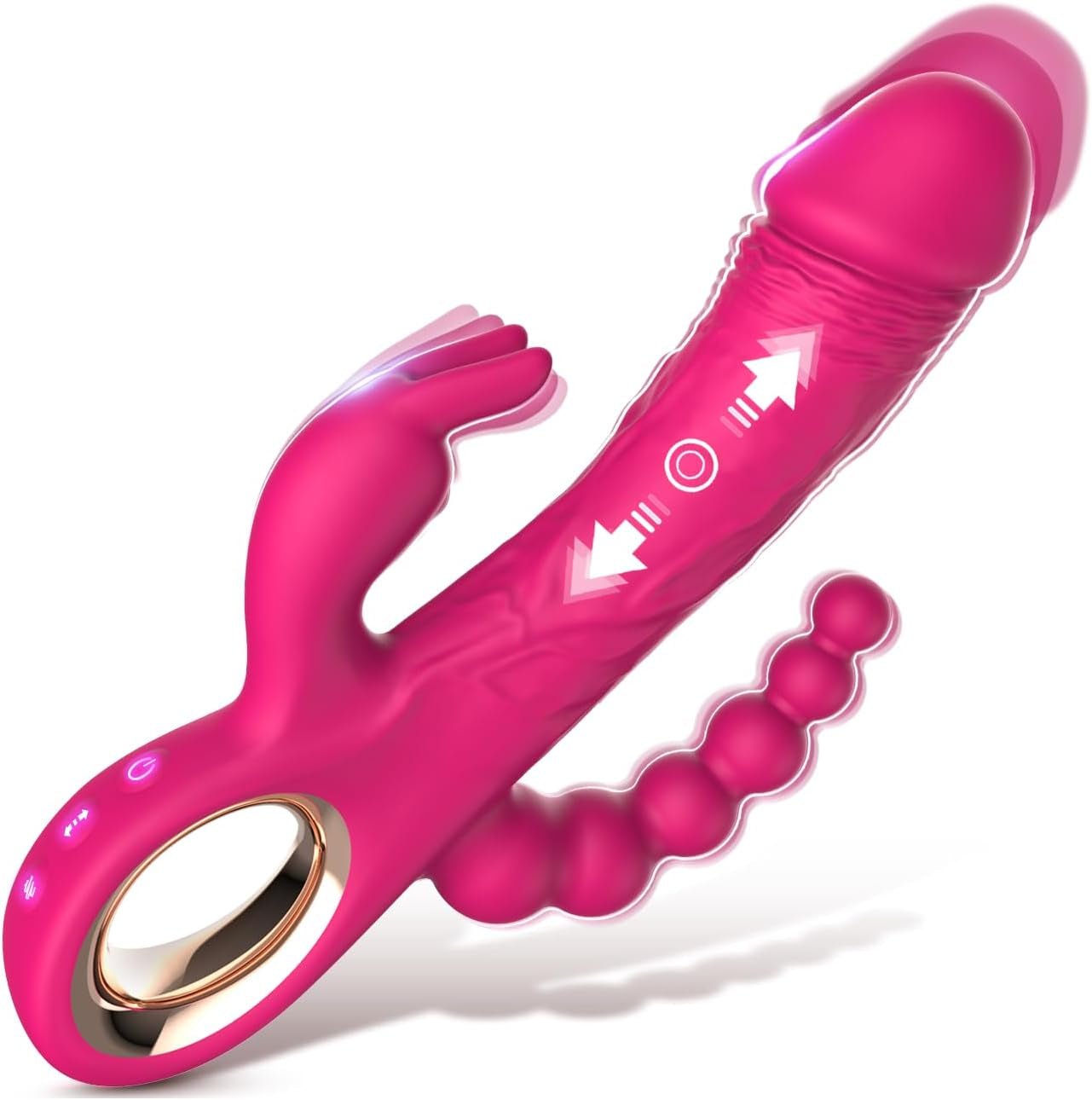 TriVibe 3-Zone Thrusting Rabbit Vibrator