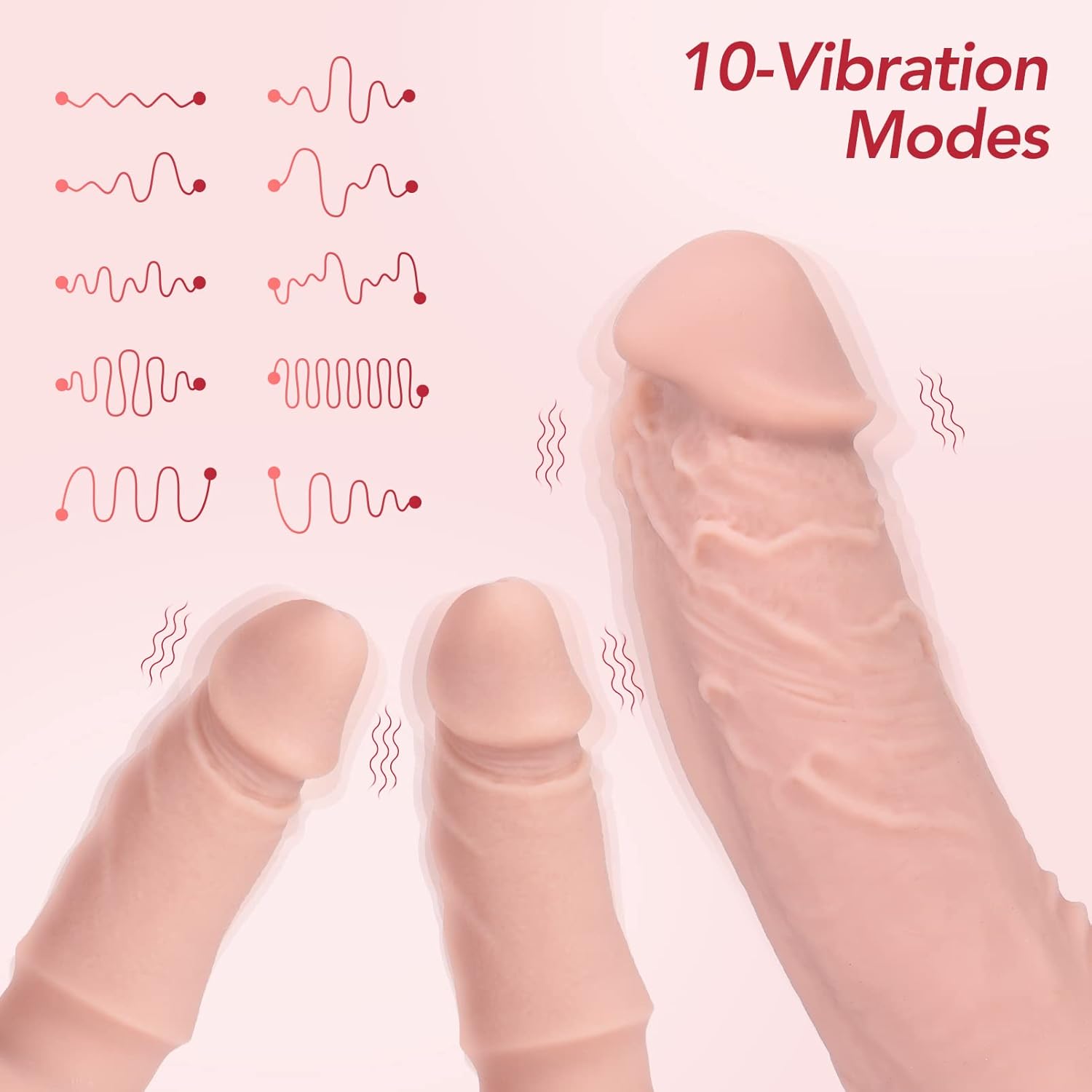 TriVibe Vibrating Strap-On Dildo Set