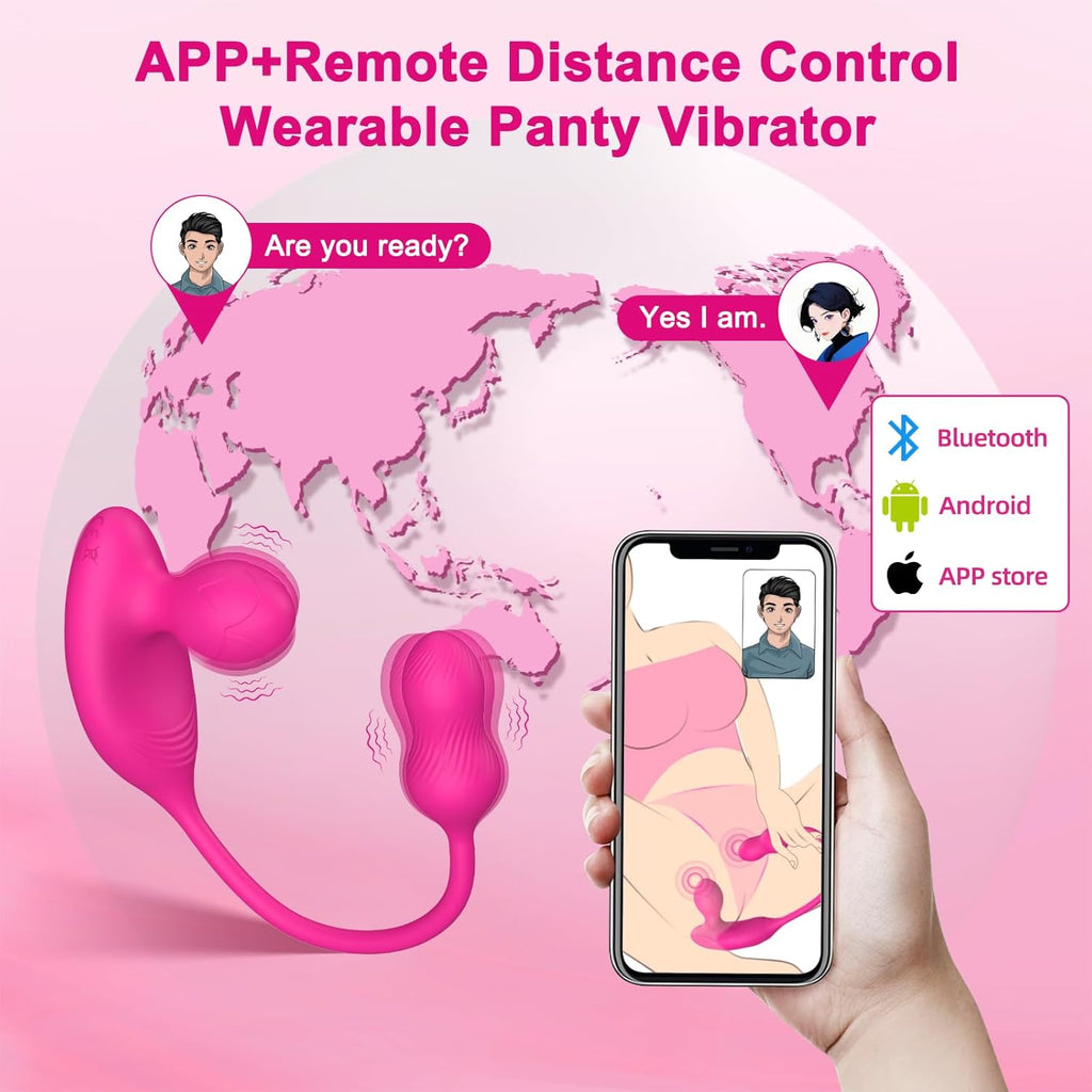 TrixPulse 3-in-1 App-Controlled Egg Panty Vibrator