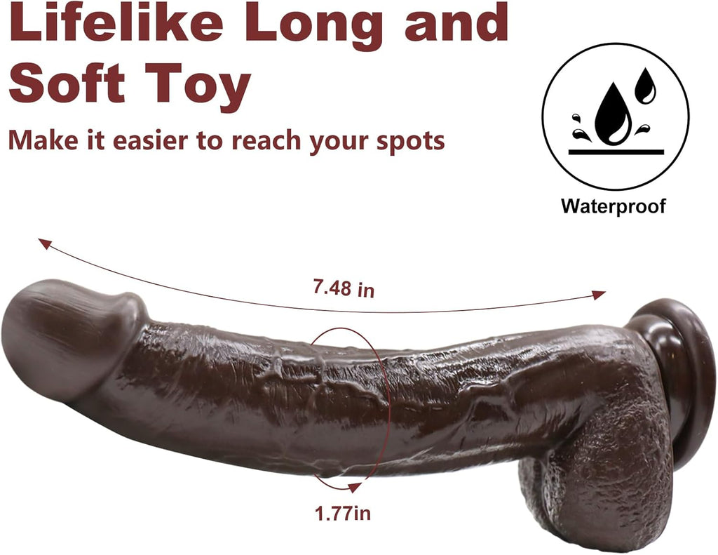 TrueThrust Real Feel Ebony Dildo