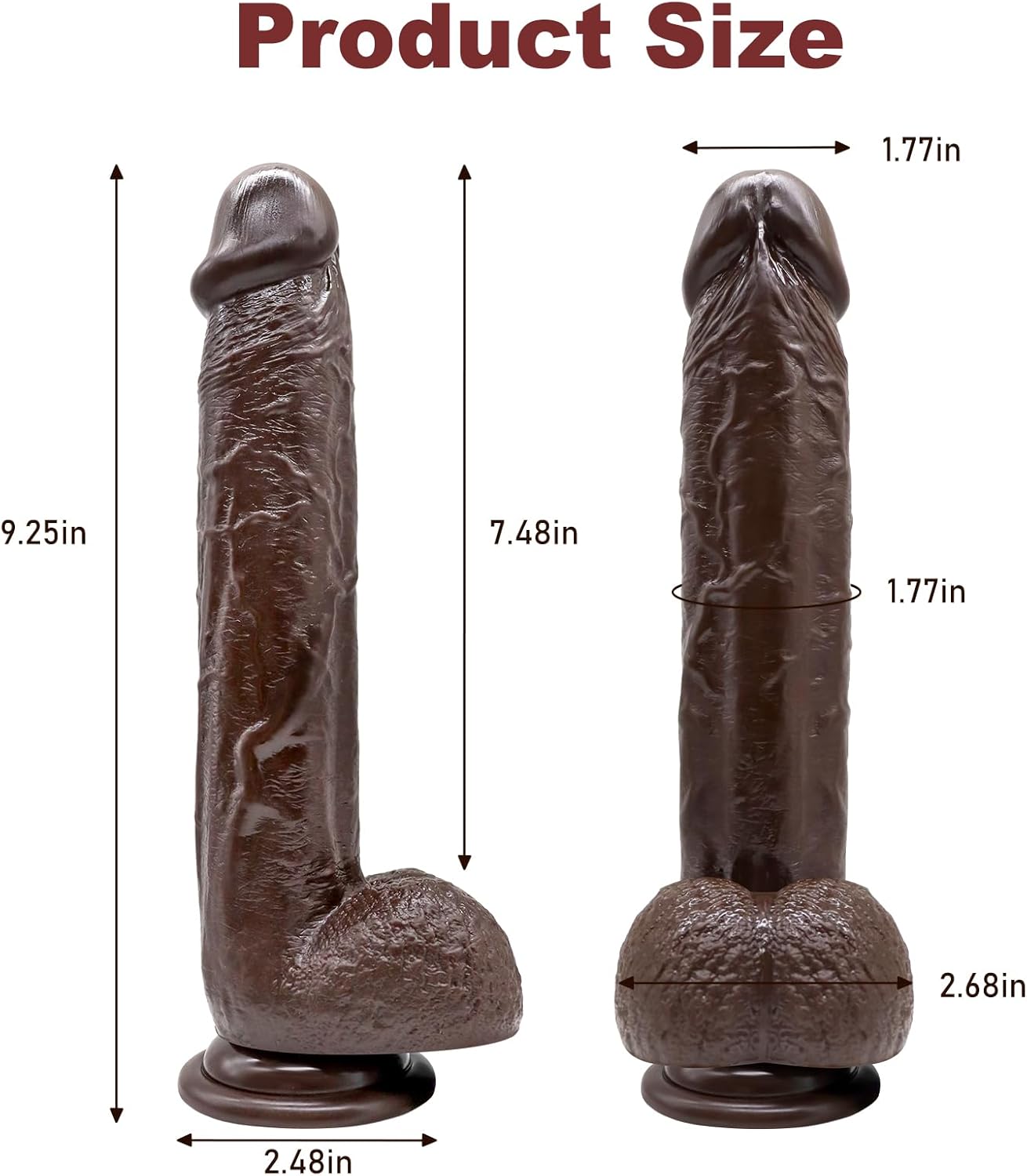 TrueThrust Real Feel Ebony Dildo
