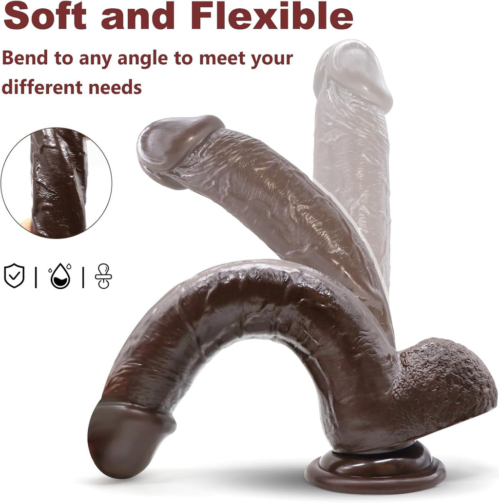 TrueThrust Real Feel Ebony Dildo