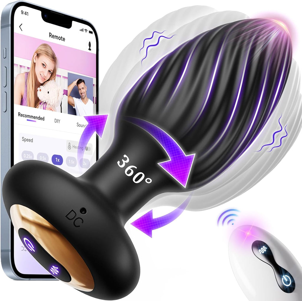 TwirlPro Rotating Prostate Massager Anal Plug