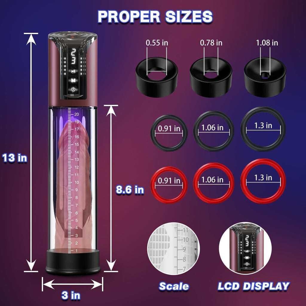 VacuGrow 4-Mode Penis Pump Enlarger Kit