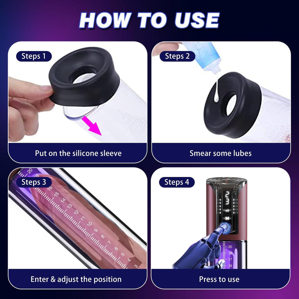 VacuGrow 4-Mode Penis Pump Enlarger Kit