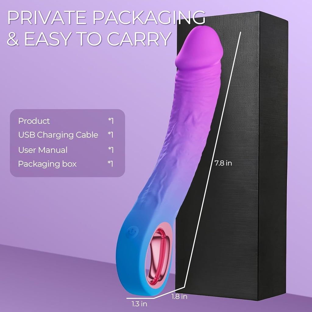 VeinCurve 7.8-Inch Realistic G-Spot Dildo Vibrator