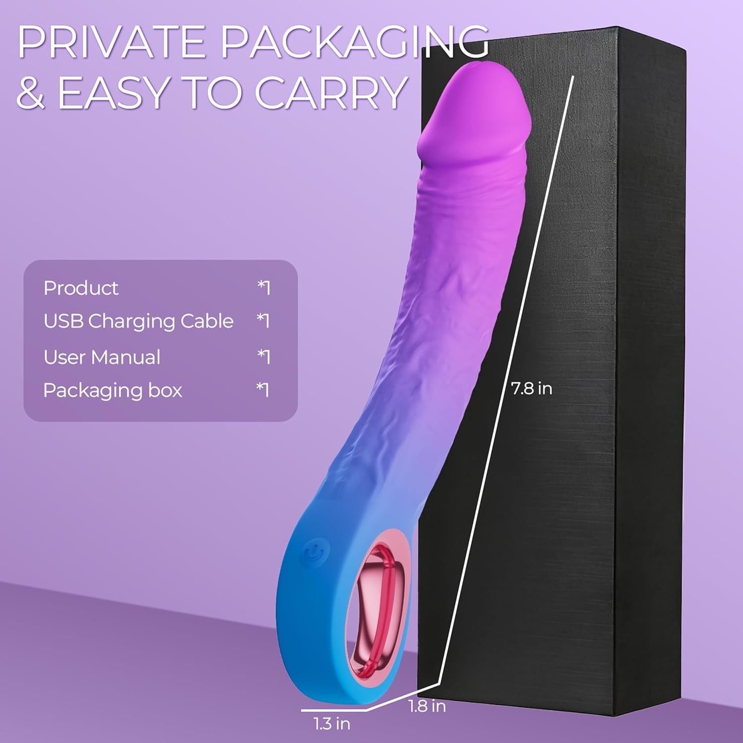 VeinCurve 7.8-Inch Realistic G-Spot Dildo Vibrator