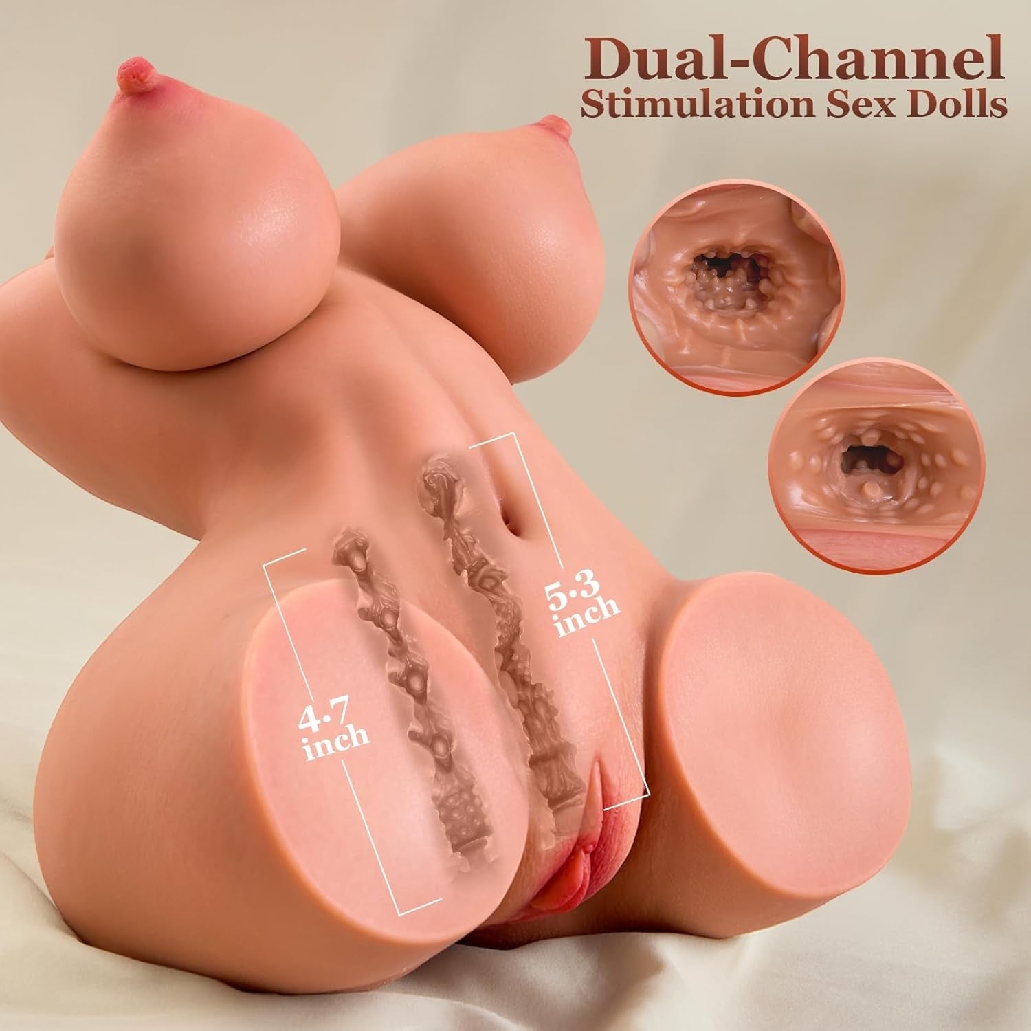 VeloraCurve Realistic TPE Sex Doll Torso