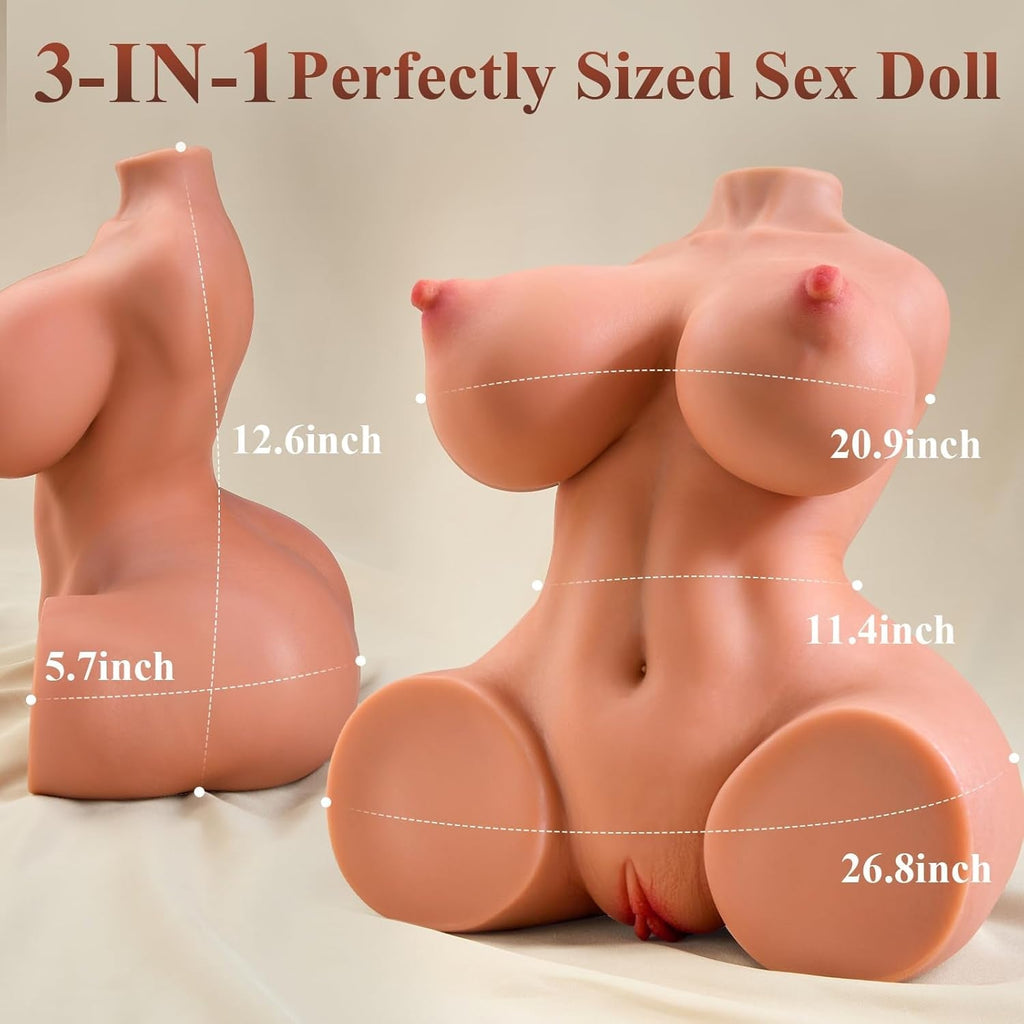 VeloraCurve Realistic TPE Sex Doll Torso