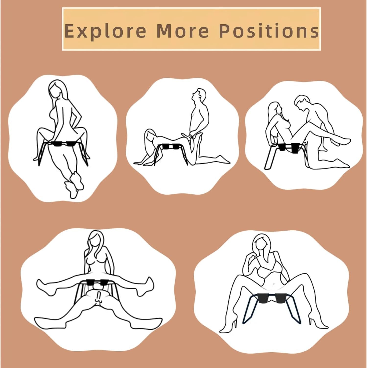 VeloraMotion Intimacy Support Stool
