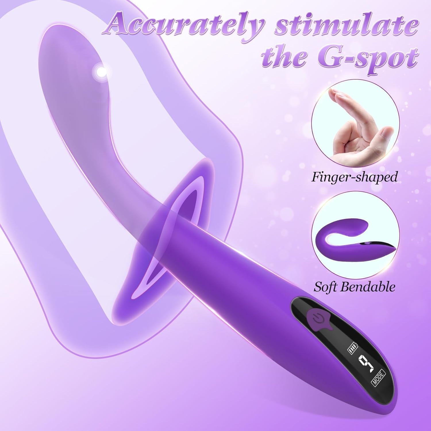 VelvetArc G-Spot Vibrator Wand with LCD