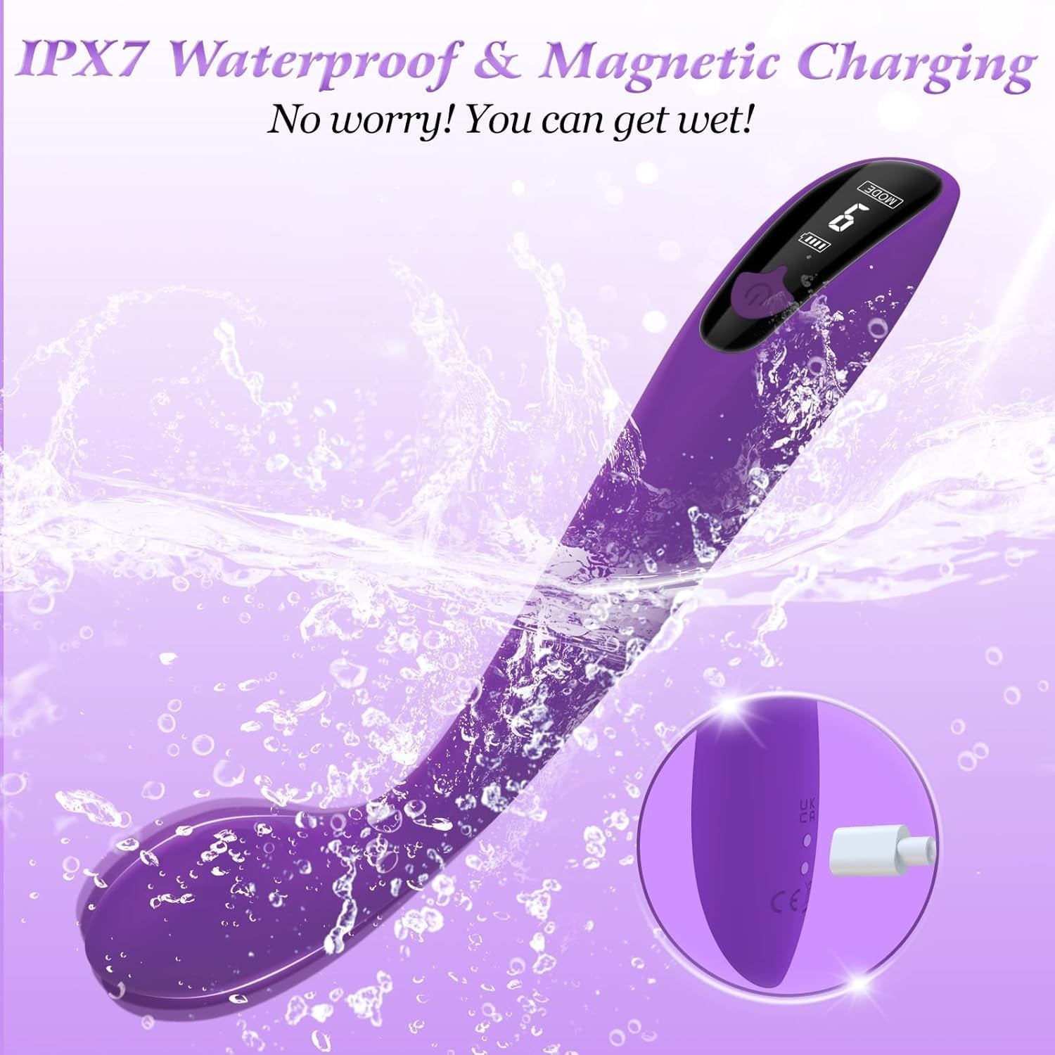 VelvetArc G-Spot Vibrator Wand with LCD