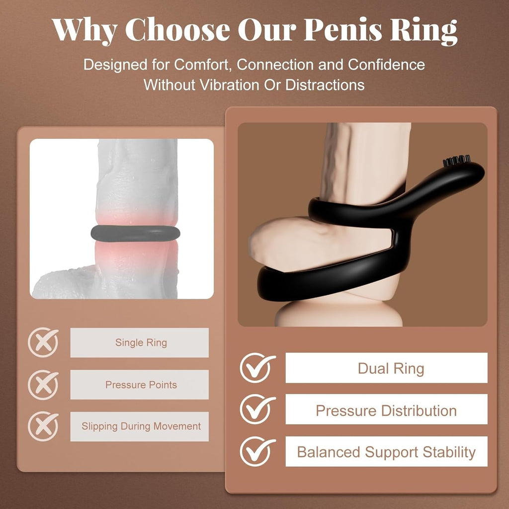 VelvetBand Soft Brush Clit Stimulator Cock Ring