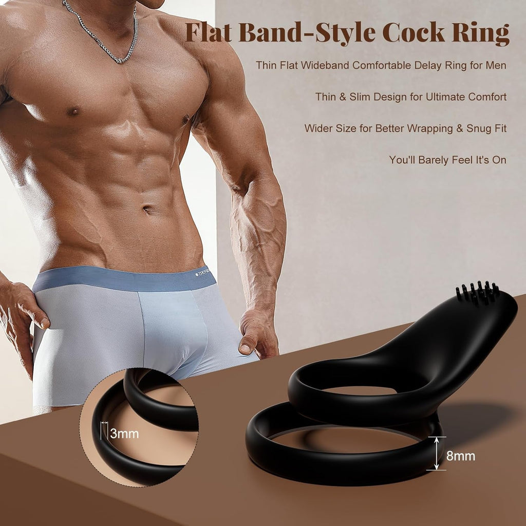 VelvetBand Soft Brush Clit Stimulator Cock Ring