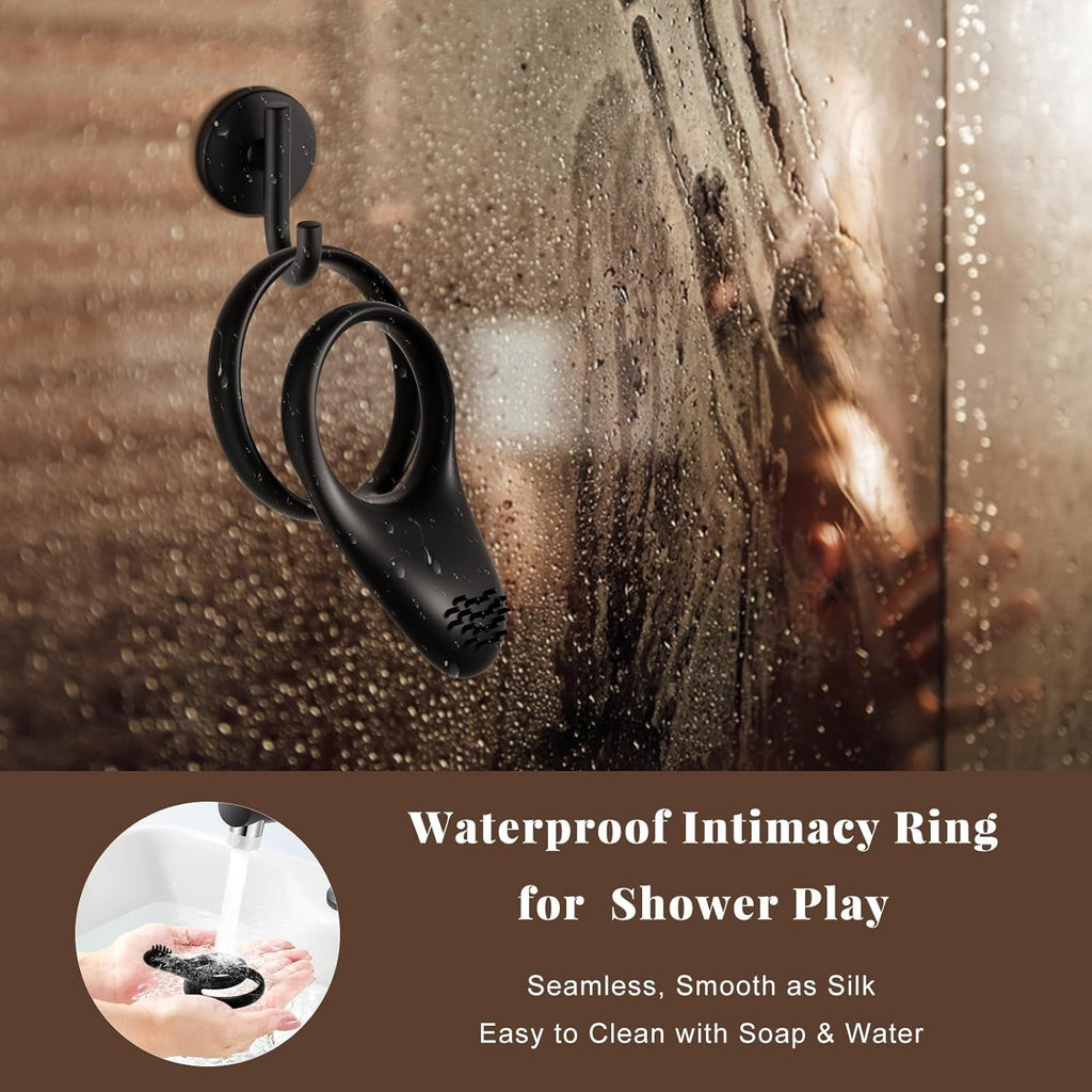 VelvetBand Soft Brush Clit Stimulator Cock Ring