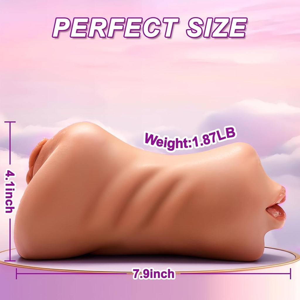 VelvetBite 3-in-1 Deep Throat Pocket Pussy Stroker
