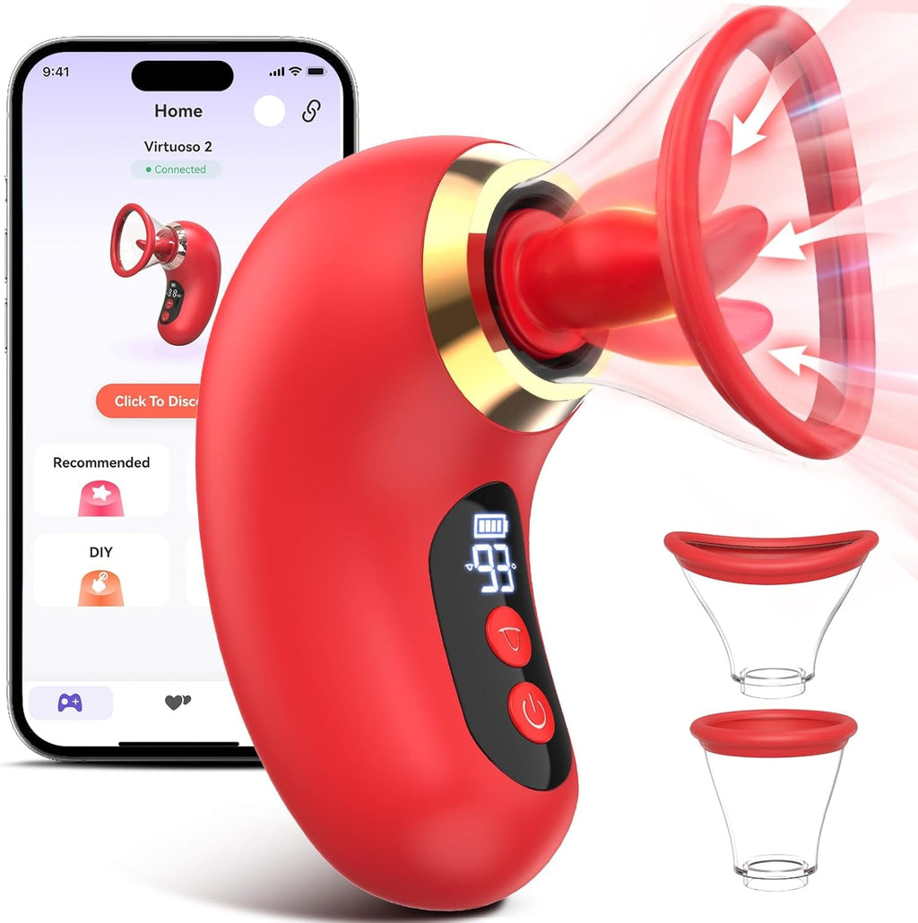 VelvetBloom 5-in-1 Pleasure Rose Sucking Vibrator