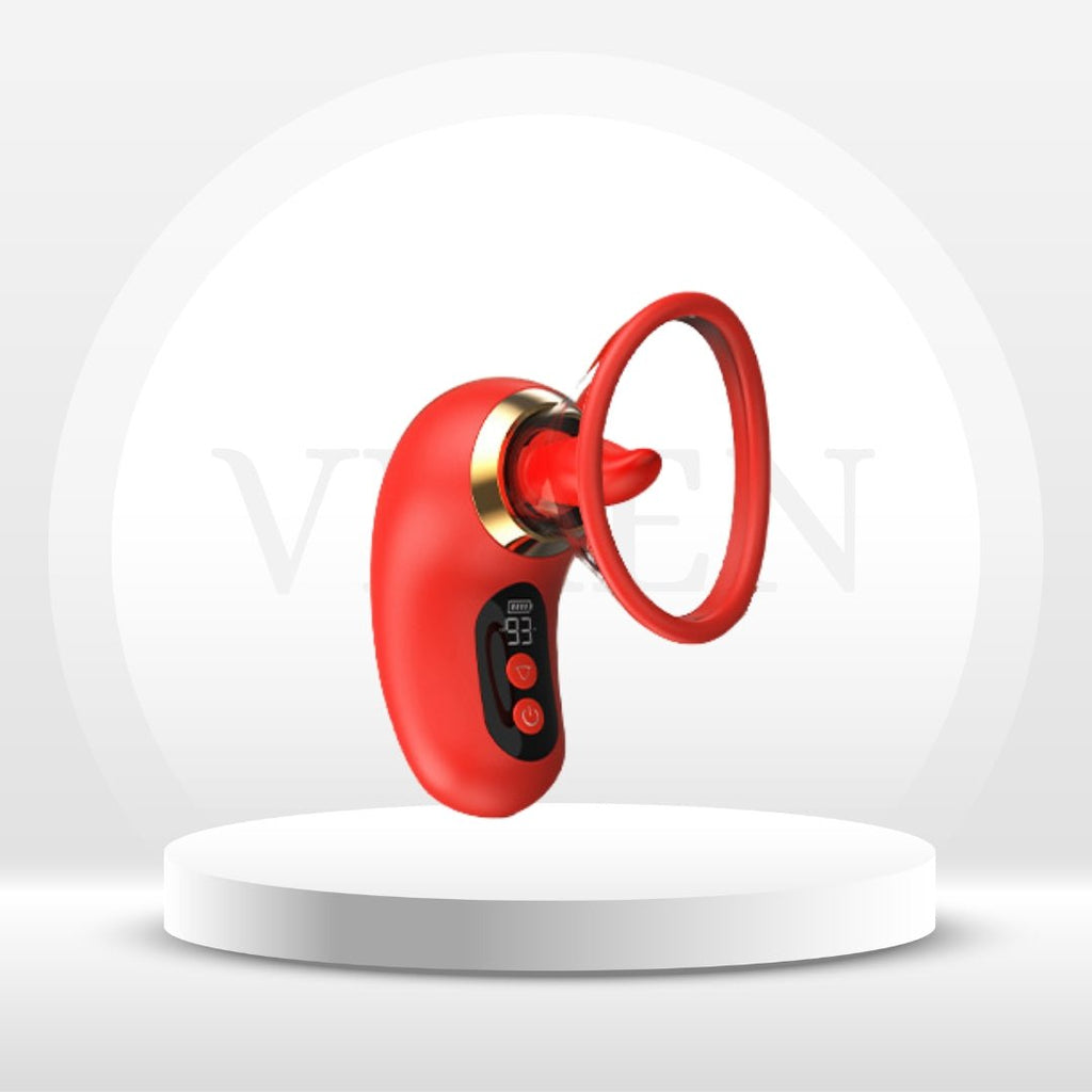 VelvetBloom 5-in-1 Pleasure Rose Sucking Vibrator