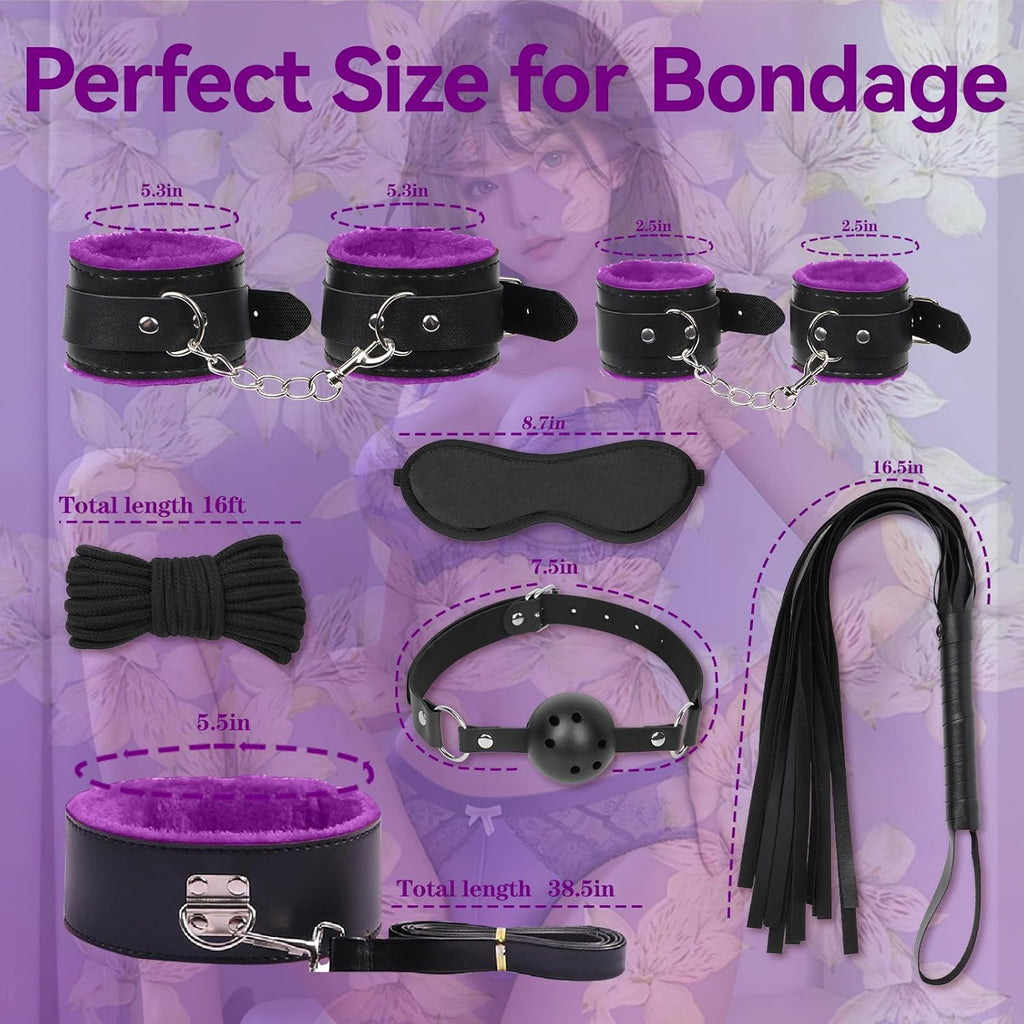 VelvetBond 8-Piece Restraint Set