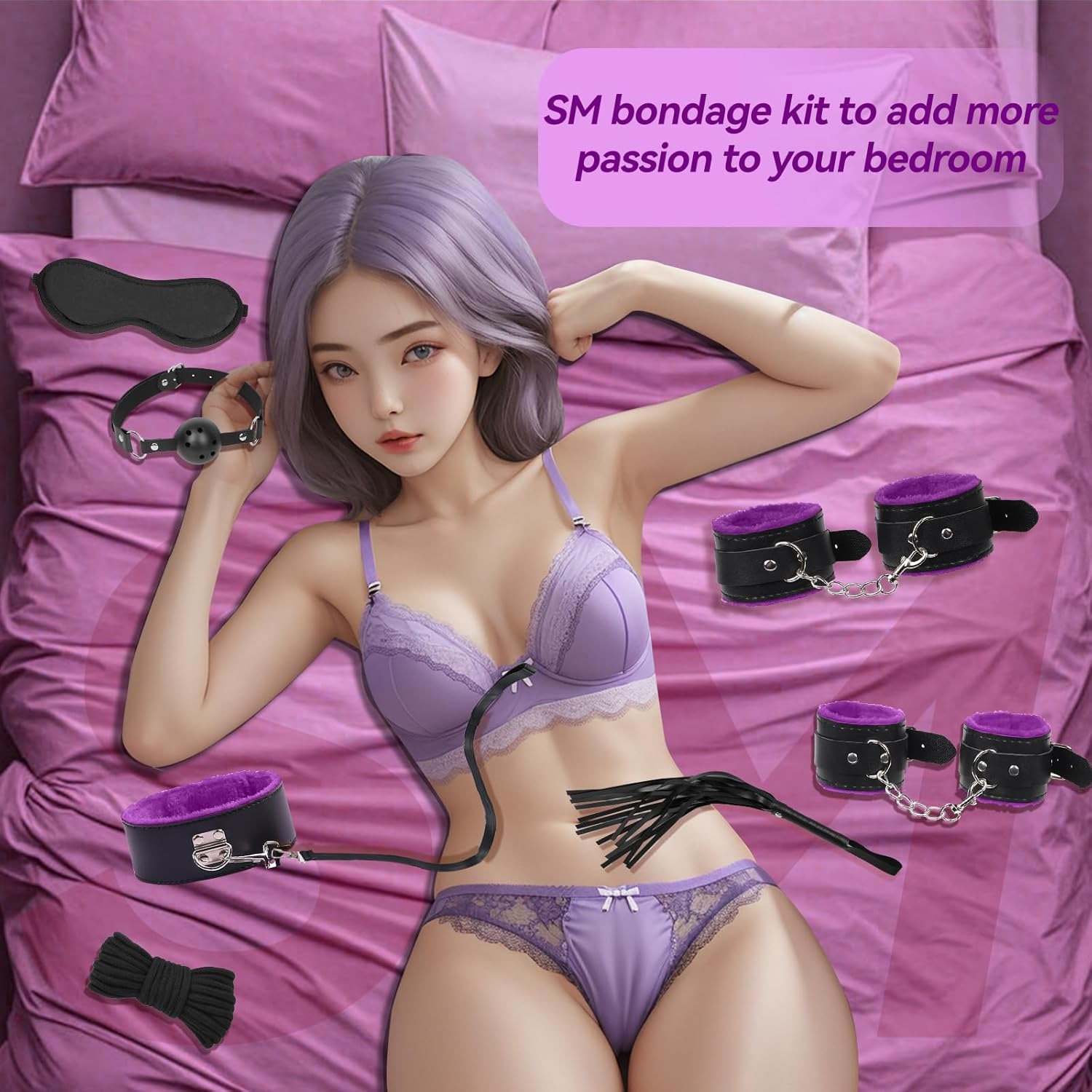 VelvetBond 8-Piece Restraint Set