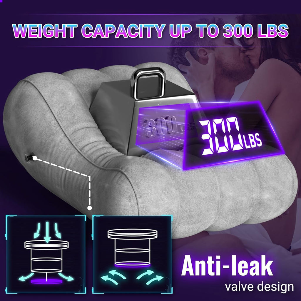 VelvetCrave Inflatable Sex Positions Lounge Throne
