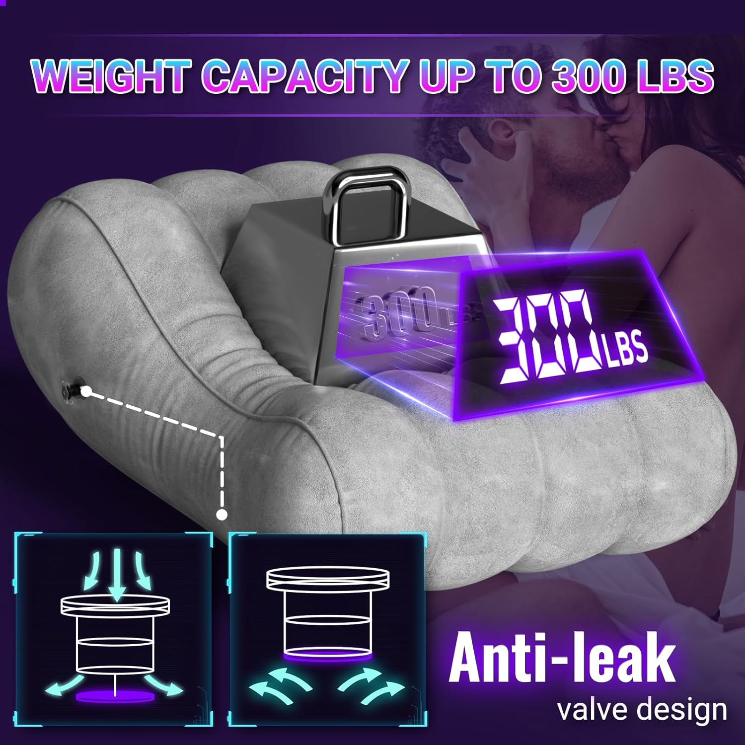 VelvetCrave Inflatable Sex Positions Lounge Throne