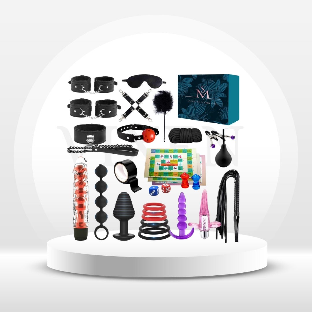 VelvetDominion 30-Piece BDSM Kit