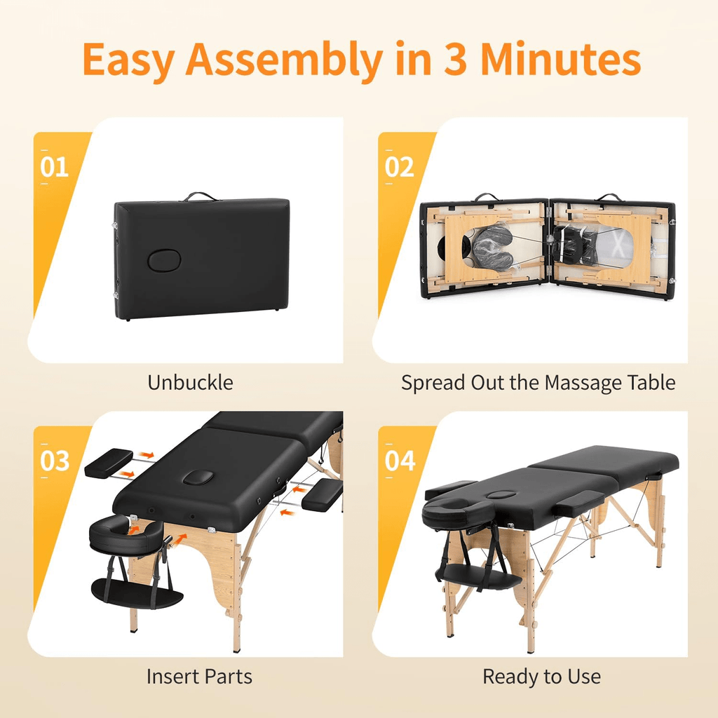VelvetFold Portable Sensual Massage Sex Table