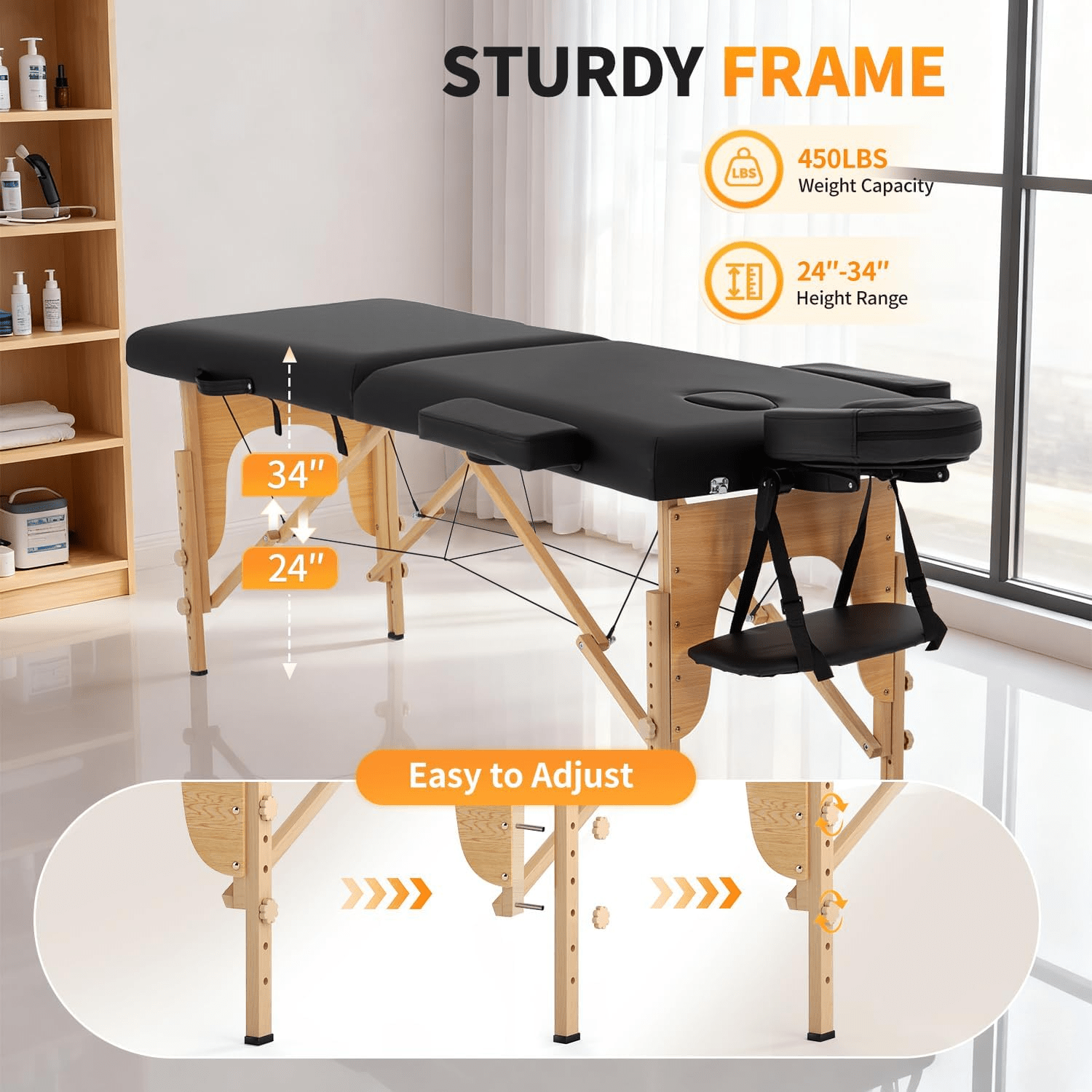 VelvetFold Portable Sensual Massage Sex Table