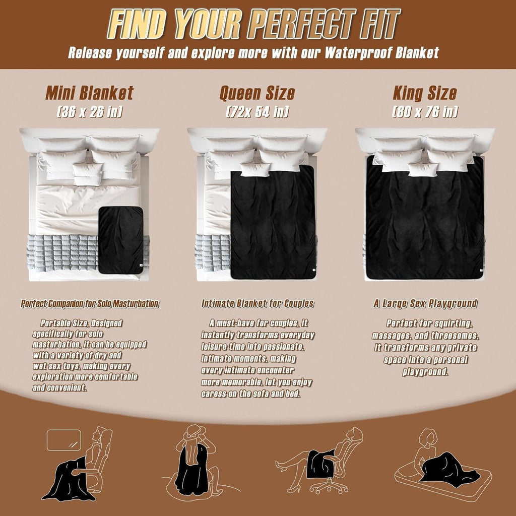 VelvetGuard Waterproof Sex Blanket