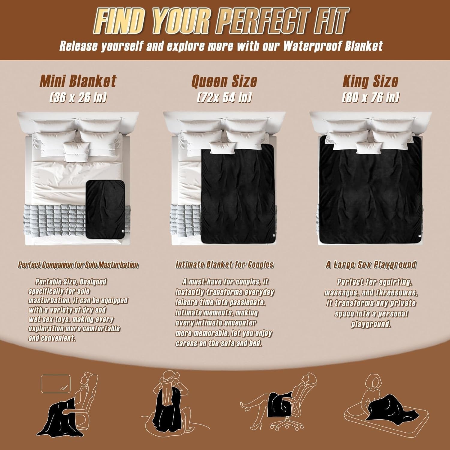 VelvetGuard Waterproof Sex Blanket