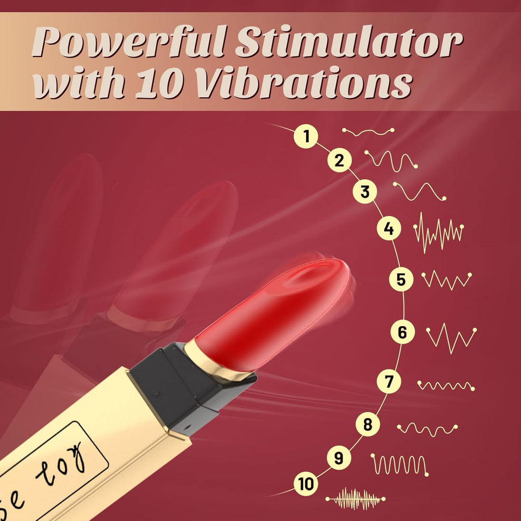 VelvetKiss 3-in-1 Lipstick Bullet Vibrator