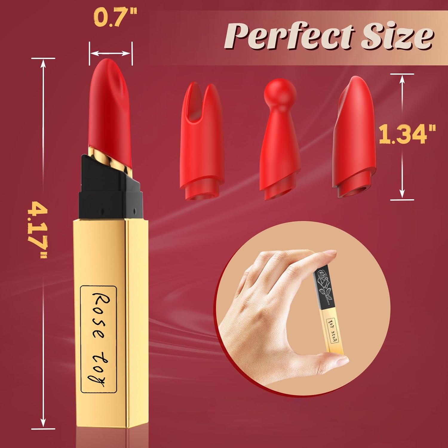 VelvetKiss 3-in-1 Lipstick Bullet Vibrator