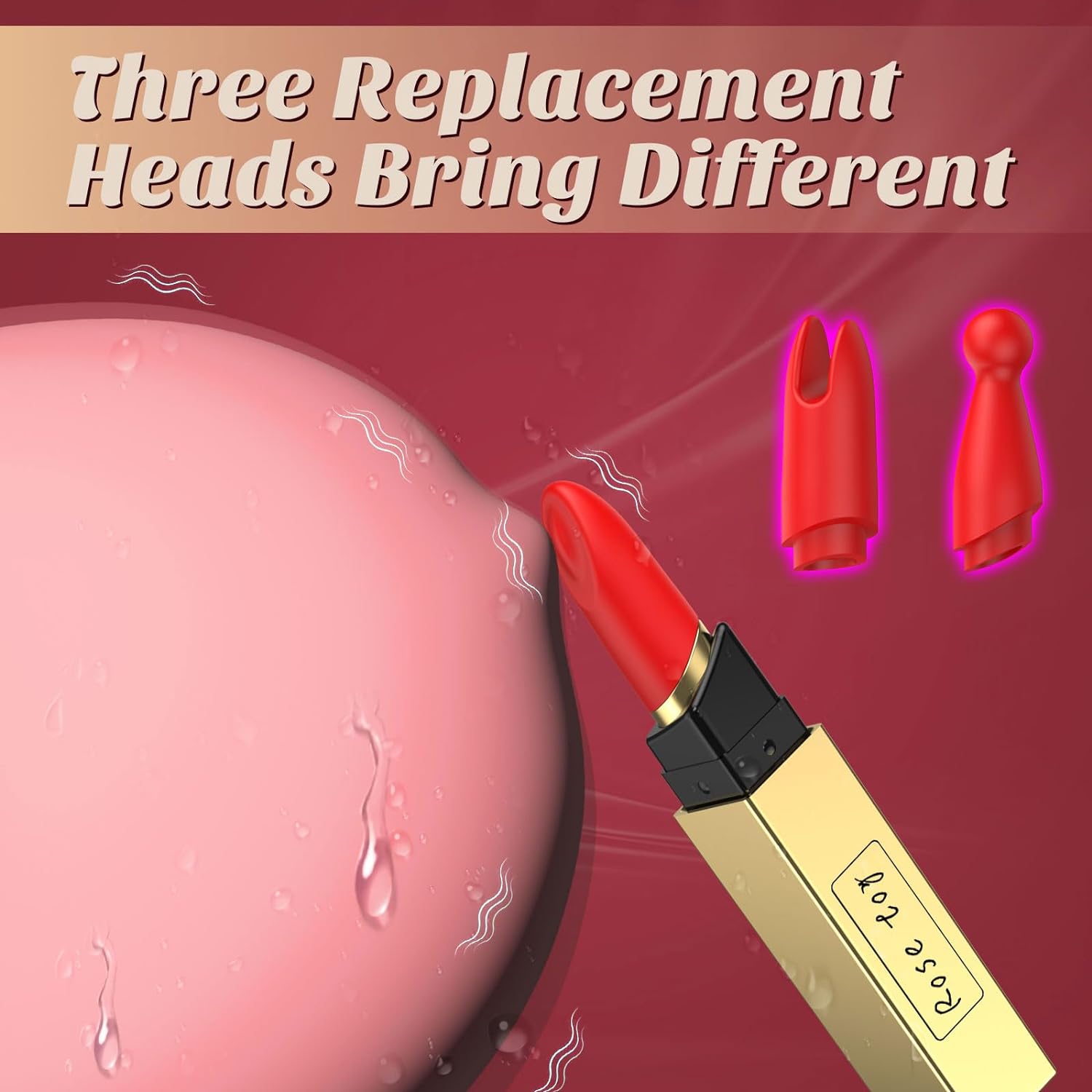VelvetKiss 3-in-1 Lipstick Bullet Vibrator