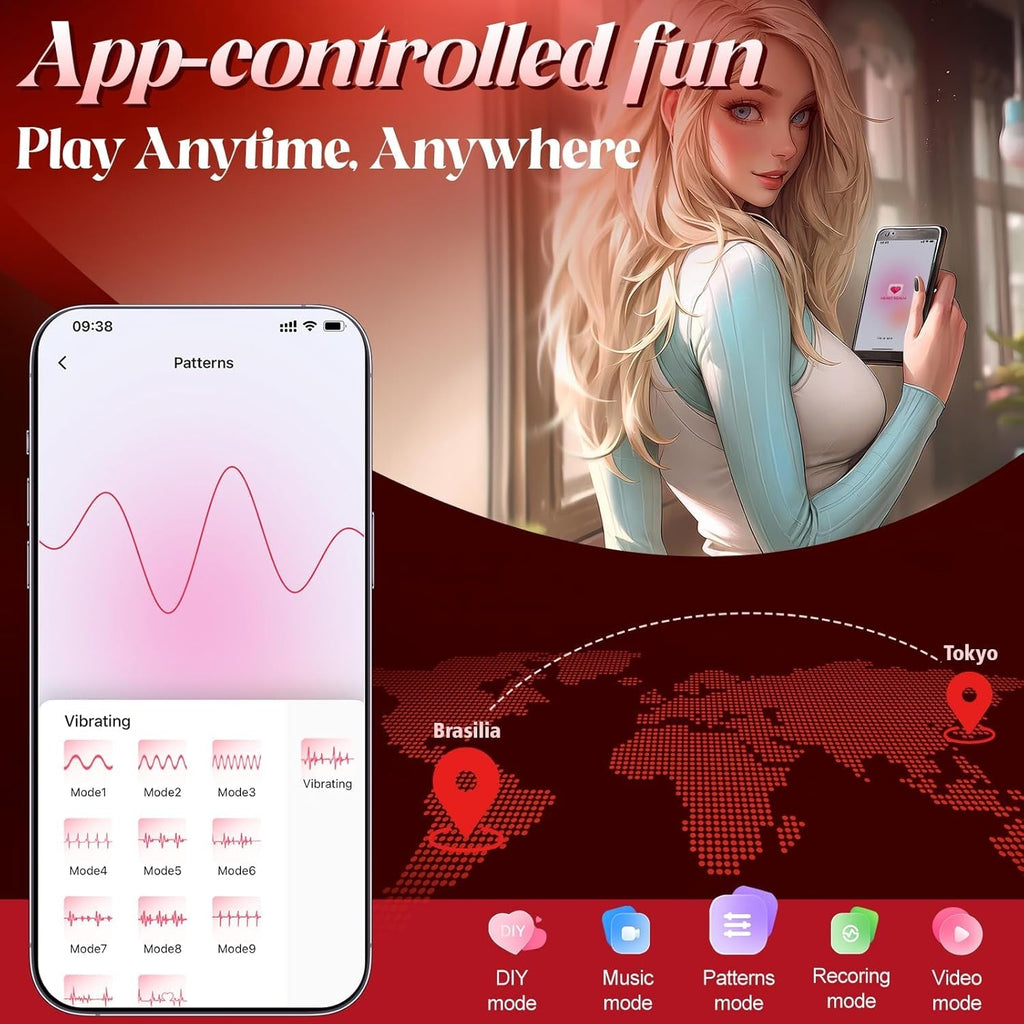 VelvetLink Wearable Couples Panty Vibrator with Suction