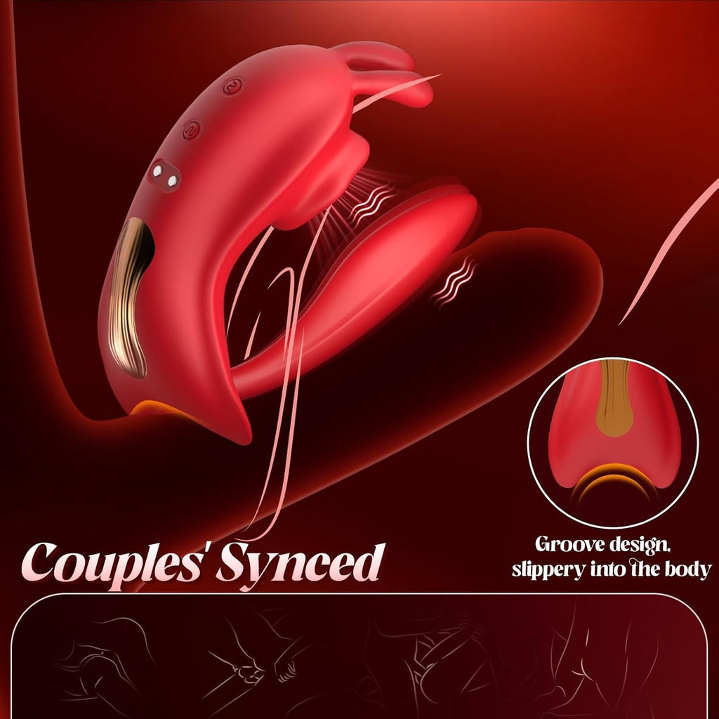 VelvetLink Wearable Couples Panty Vibrator with Suction