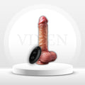 VelvetMotion Sliding-Skin Foreskin Vibrating Dildo