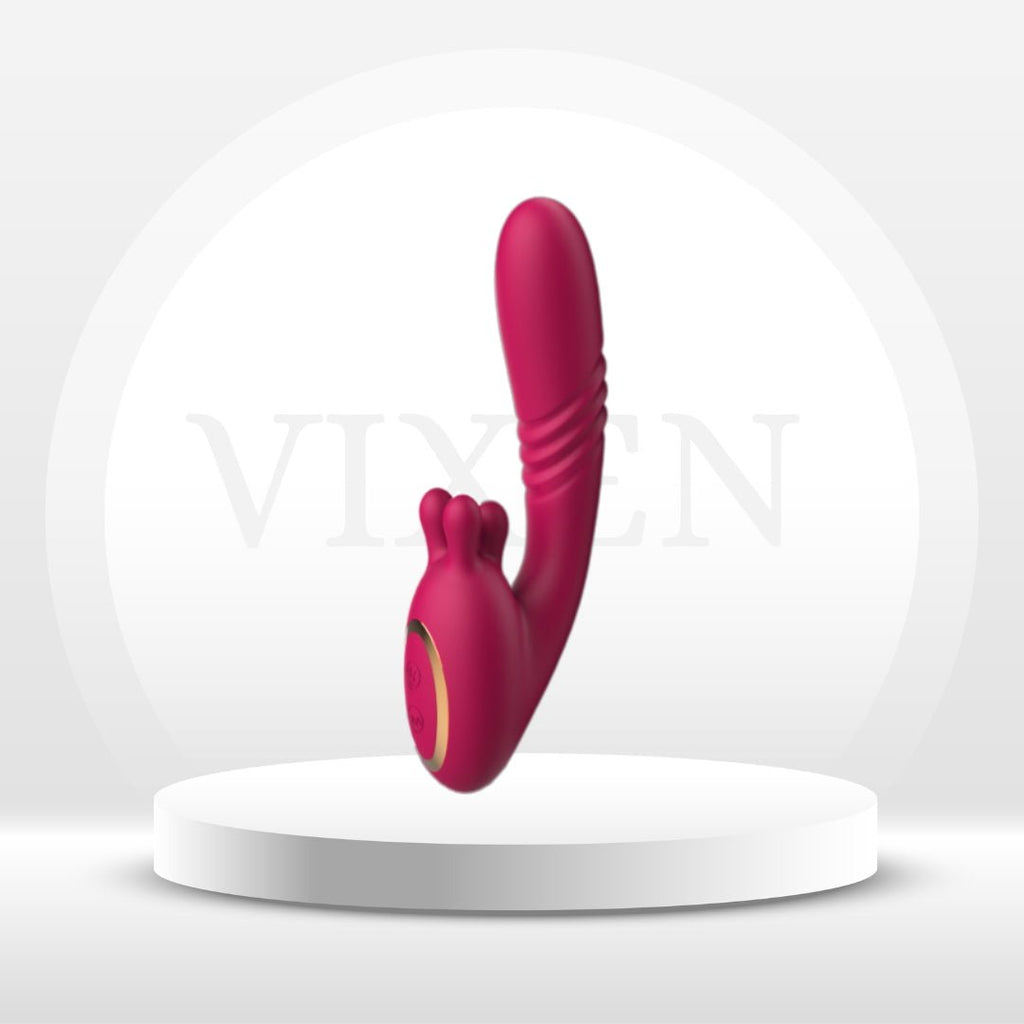 VelvetRush 3-in-1 Rose G-Spot & Clit Vibrator