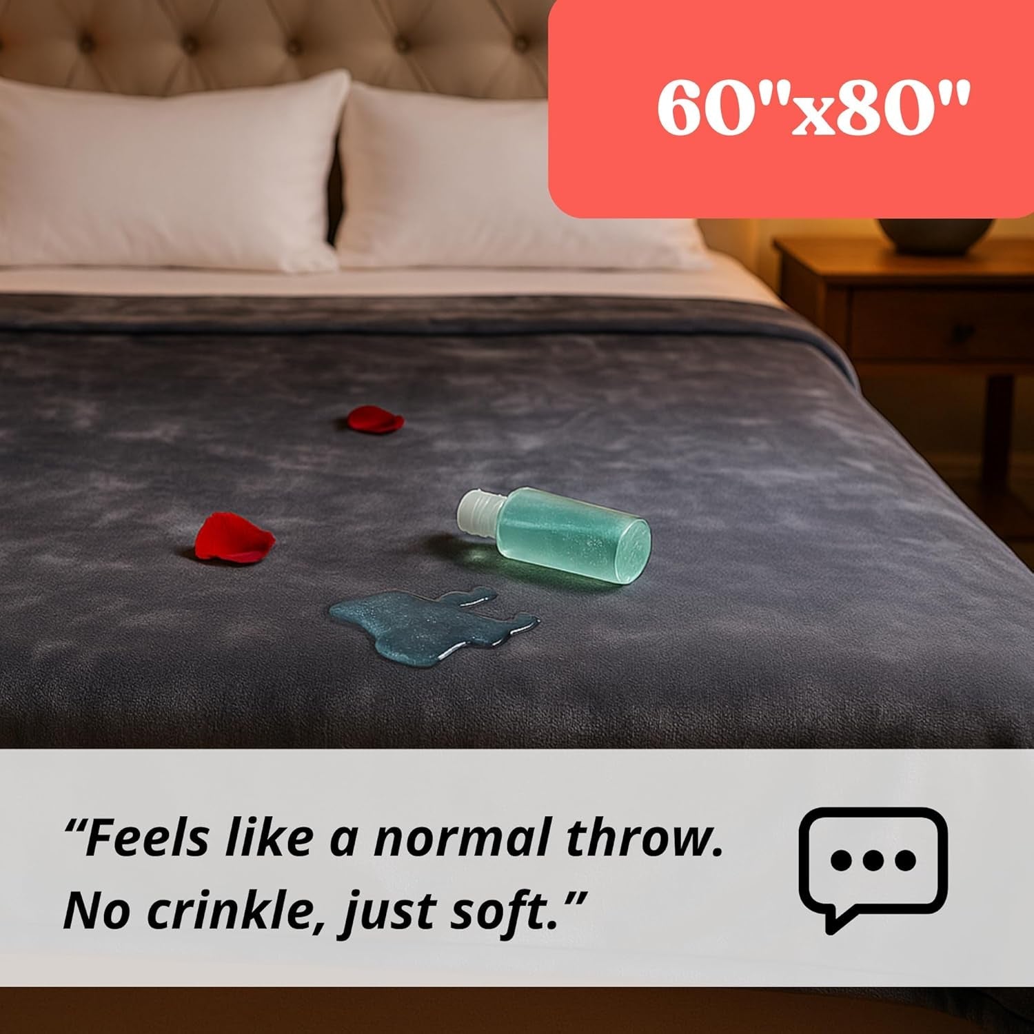 VelvetShield Waterproof Queen Sex Blanket