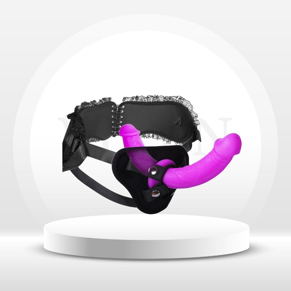 VelvetStrap Dual Dildo Harness Set